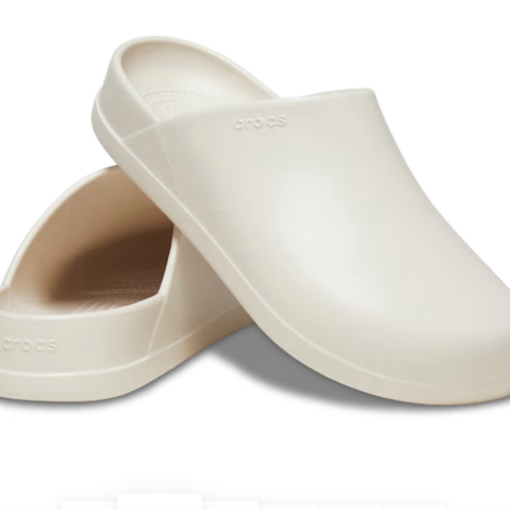 White dylan croc clogs
